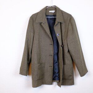 Womens wool vintage retro blazer medium large